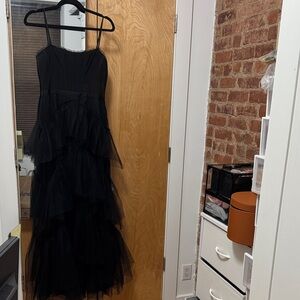 BCBGMaxAzria Black Asymmetrical Skirt